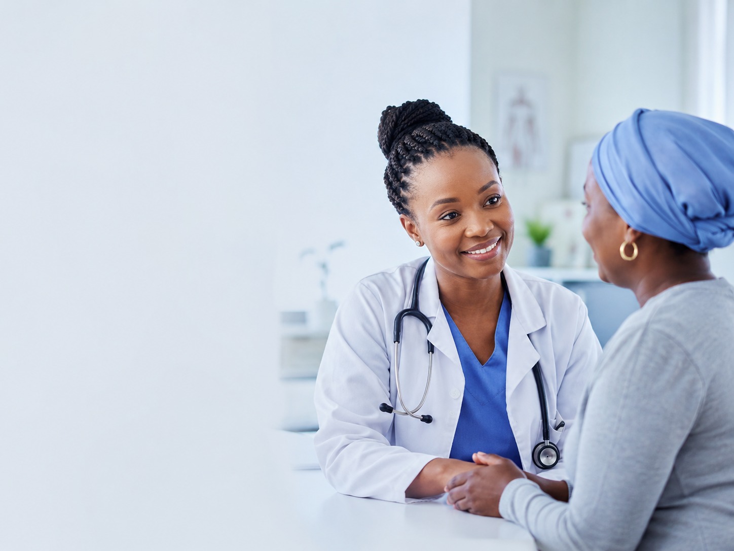 Doctor consulting with a patient at Quality Modern Hospital